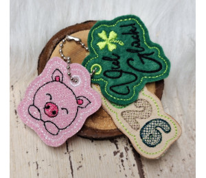 ADVENTSKALENDER 25. Dezember: Stickserie ITH - Anhänger Jahreswechsel Schwein